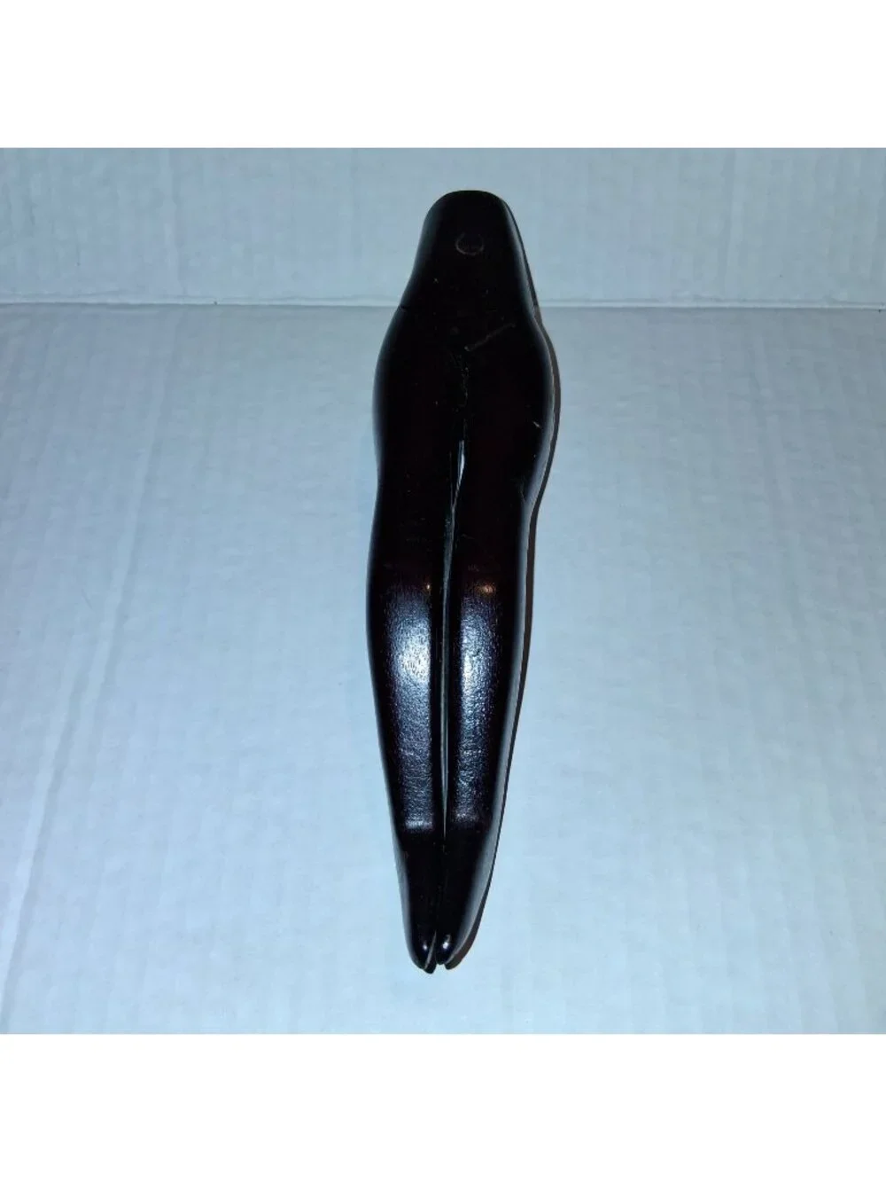 Vintage Wooden Nutcracker W/Human Leg Design - Dark Finish - Unique Collectible